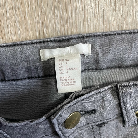 H&M GREY SKINNY JEANS - Picture 5 of 7